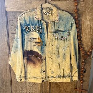 Vintage and RARE Tony Alamo Denim We The People Jacket RARE Size XS